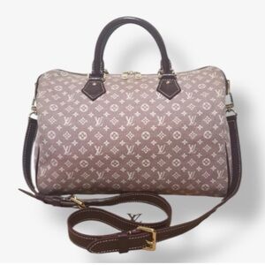 Louis Vuitton Burgundy Idylle Speedy Bandolier 30 Monogram Bag